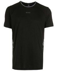 T-shirt à col rond noir BOSS