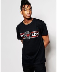 T-shirt à col rond noir Boy London