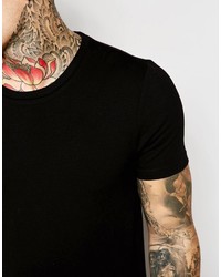 T-shirt à col rond noir Asos