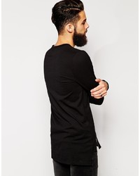 T-shirt à col rond noir Asos