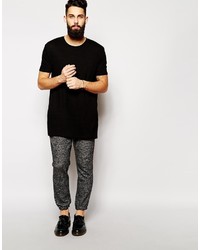 T-shirt à col rond noir Asos