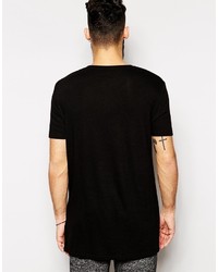 T-shirt à col rond noir Asos