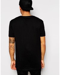 T-shirt à col rond noir Asos