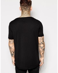 T-shirt à col rond noir Asos