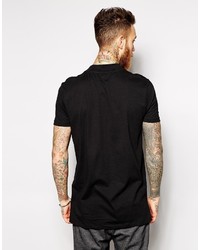 T-shirt à col rond noir Asos