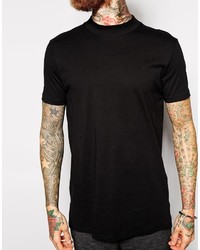 T-shirt à col rond noir Asos