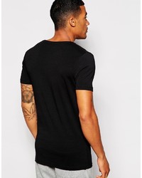 T-shirt à col rond noir Asos