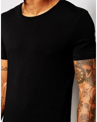 T-shirt à col rond noir Asos