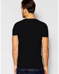 T-shirt à col rond noir Asos