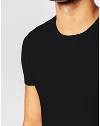 T-shirt à col rond noir Asos