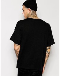 T-shirt à col rond noir Asos