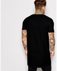 T-shirt à col rond noir Asos