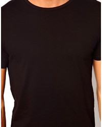 T-shirt à col rond noir Asos