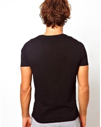 T-shirt à col rond noir Asos