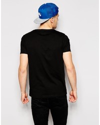 T-shirt à col rond noir Asos