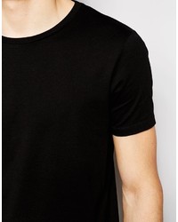 T-shirt à col rond noir Asos