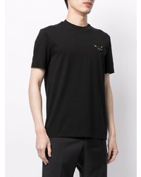 T-shirt à col rond noir Emporio Armani