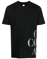 T-shirt à col rond noir C.P. Company