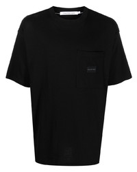 T-shirt à col rond noir Calvin Klein Jeans
