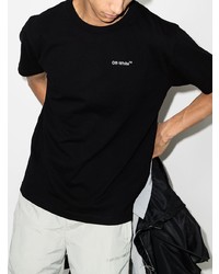 T-shirt à col rond noir Off-White