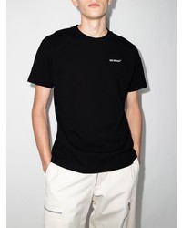 T-shirt à col rond noir Off-White