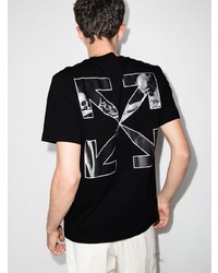 T-shirt à col rond noir Off-White