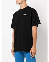 T-shirt à col rond noir Off-White