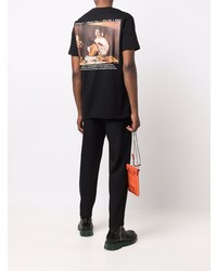 T-shirt à col rond noir Off-White