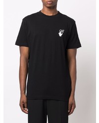 T-shirt à col rond noir Off-White