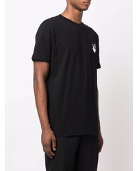 T-shirt à col rond noir Off-White