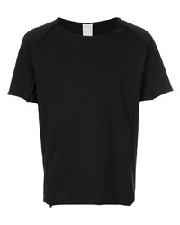 T-shirt à col rond noir Carpe Diem