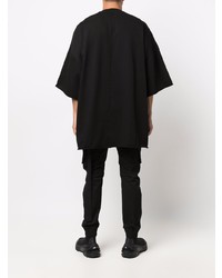 T-shirt à col rond noir Rick Owens DRKSHDW