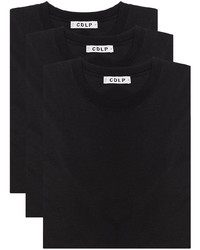 T-shirt à col rond noir CDLP