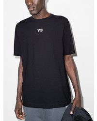 T-shirt à col rond noir Y-3