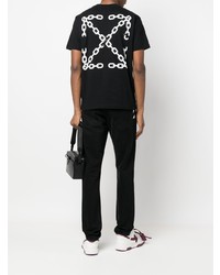 T-shirt à col rond noir Off-White