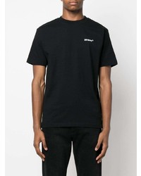 T-shirt à col rond noir Off-White