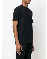 T-shirt à col rond noir Off-White