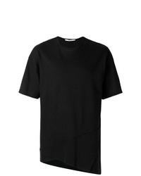 T-shirt à col rond noir Chalayan