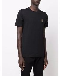 T-shirt à col rond noir Belstaff