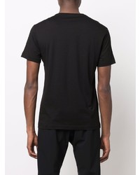 T-shirt à col rond noir Ea7 Emporio Armani