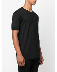 T-shirt à col rond noir Kiton