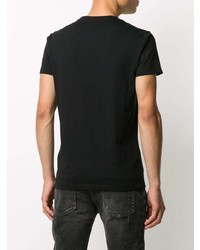 T-shirt à col rond noir Balmain