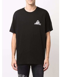 T-shirt à col rond noir Amiri