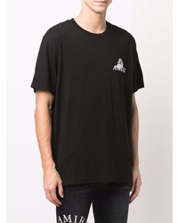 T-shirt à col rond noir Amiri