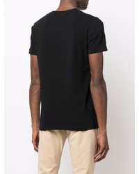 T-shirt à col rond noir Dondup