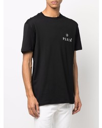 T-shirt à col rond noir Philipp Plein