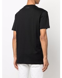 T-shirt à col rond noir Philipp Plein