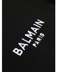 T-shirt à col rond noir Balmain