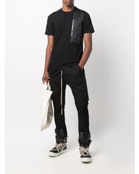 T-shirt à col rond noir Rick Owens