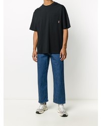 T-shirt à col rond noir Acne Studios